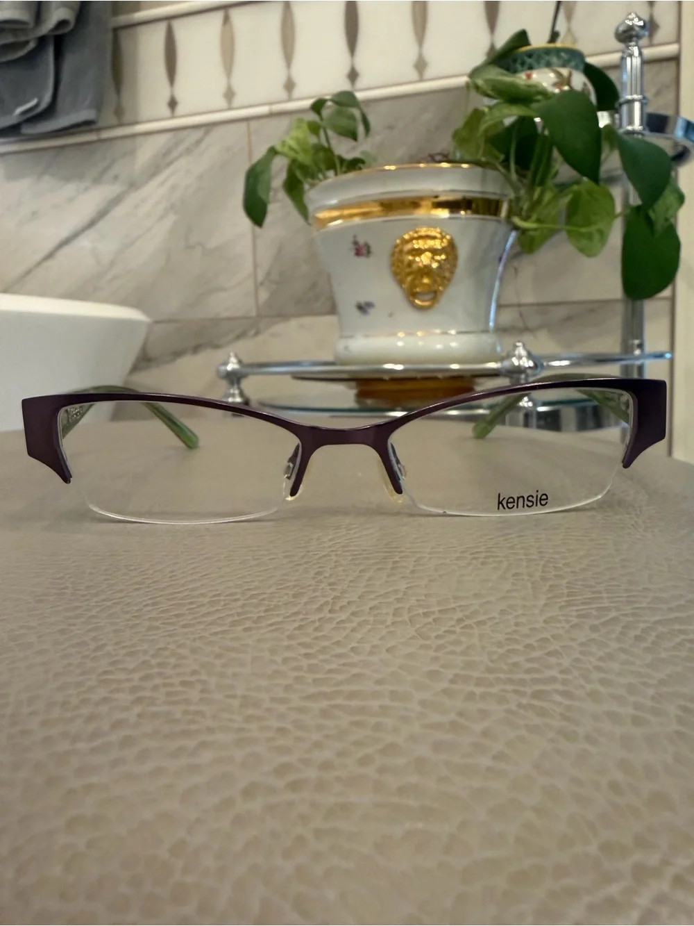 NWT Kensie daydream 52-17-135 Eyeglass Frames Green Purple